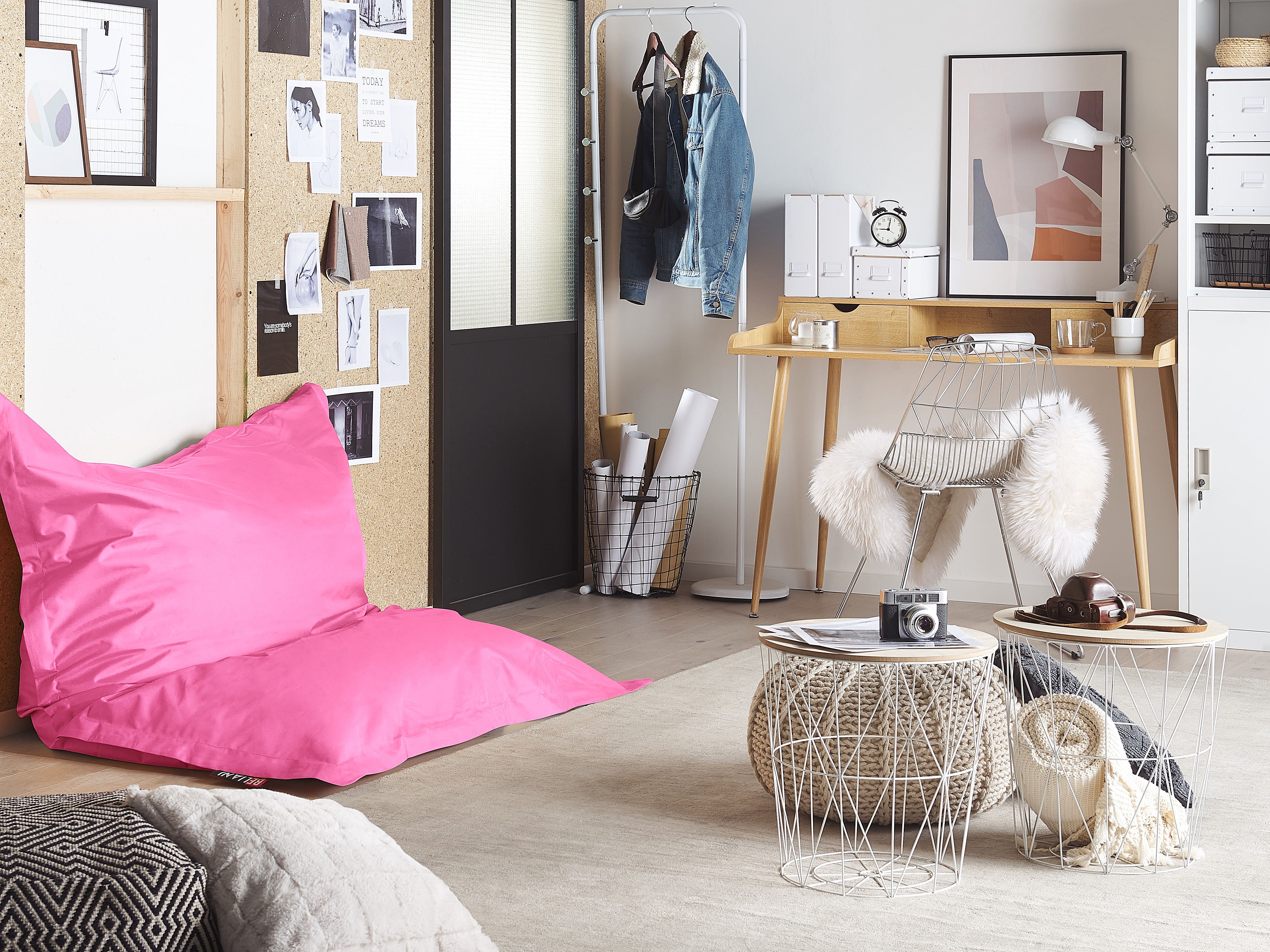 Zitzak 300 L FUZZY 140 cm 180 cm Fuchsia