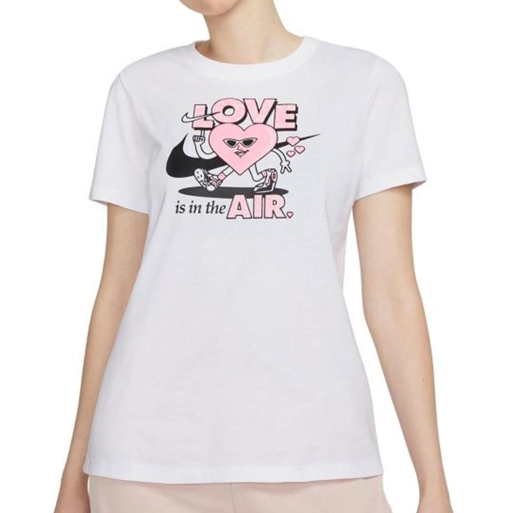 Nike T-shirt Blanc Femme Nike Vday