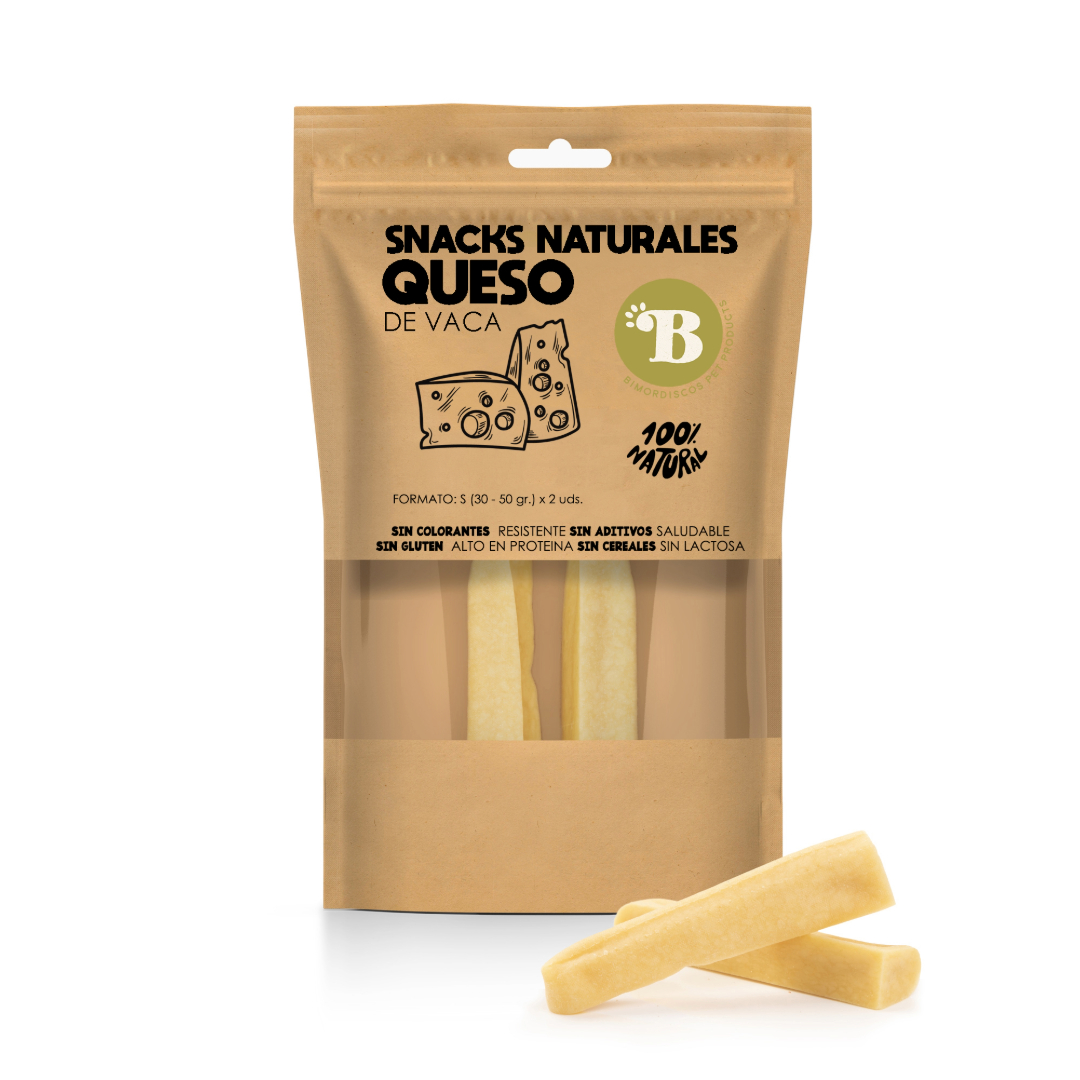 BIMORDISCOS Queijo de Leite de Vaca para Cães. Tamanho G (80-110g)