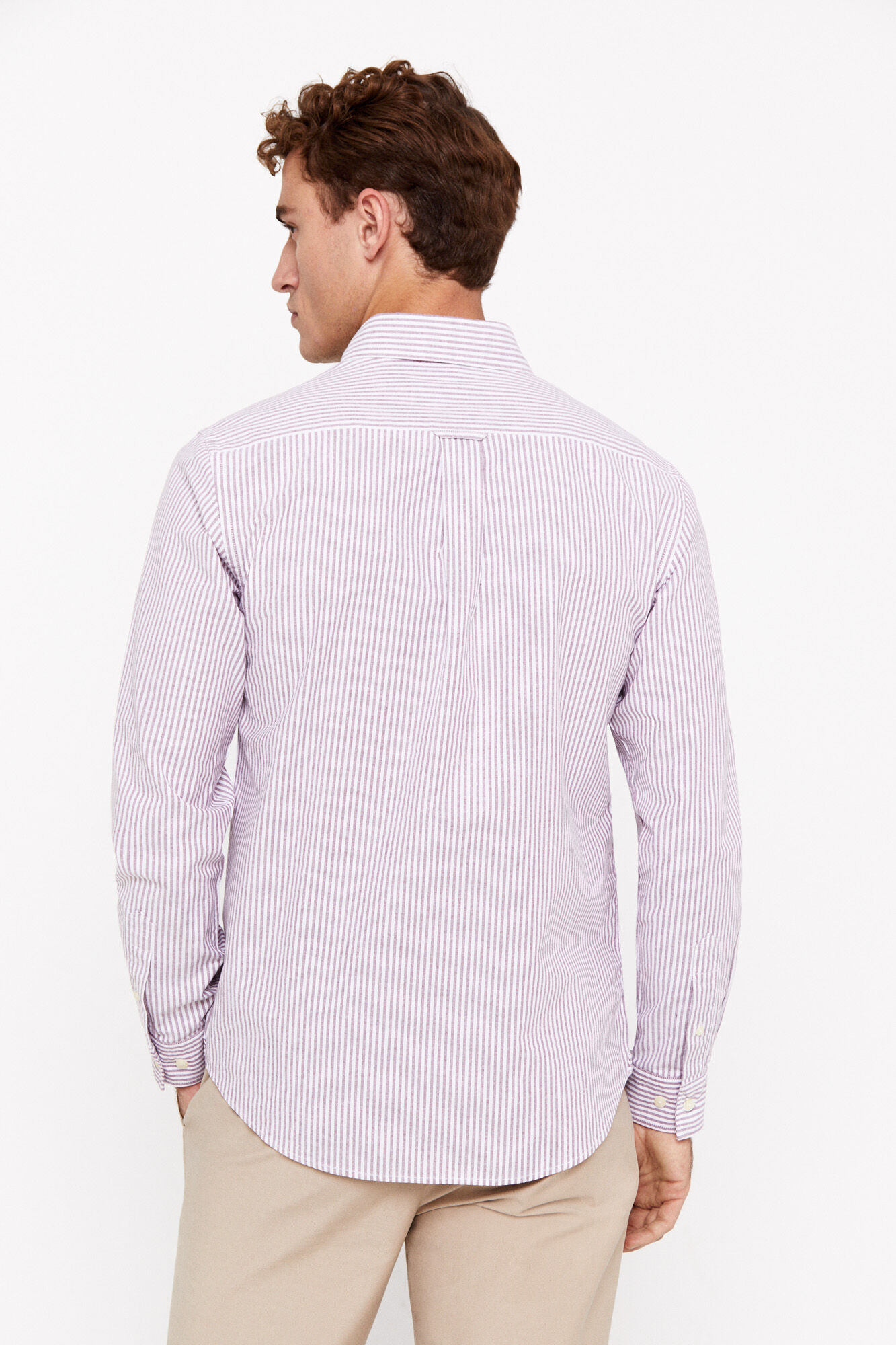 camisa oxford listrada