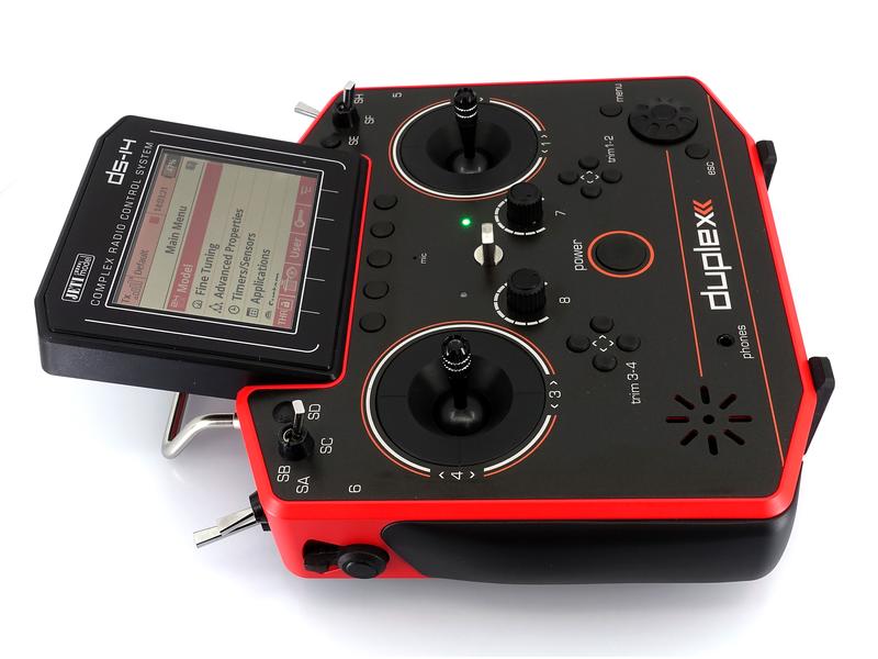 Jeti Fernsteuerung DS-14 II Multimode Rot 10-Kanal Jeti Duplex Handsender