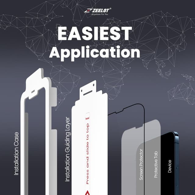 SolidSleek Retina Clear iPhone 13 Mini / Med installationskit