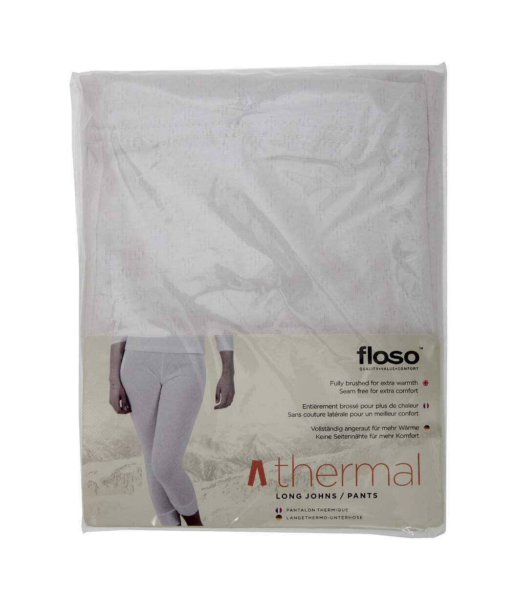 FLOSO - Sous-pantalon thermique - Femme (Blanc) - UTTHERM128