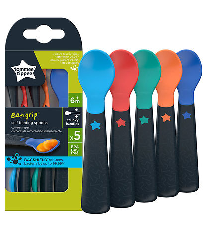 Tommee Tippee Babylöffel - Easigrip - 5er-Pack - Navy/Mehrfarbig