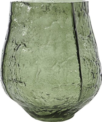 House Doctor - Vase - Moun - Glas - Mørkegrøn - 22 CM