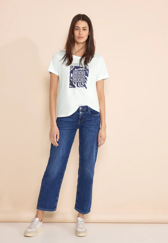 Artwork Print T-Shirt - off white
