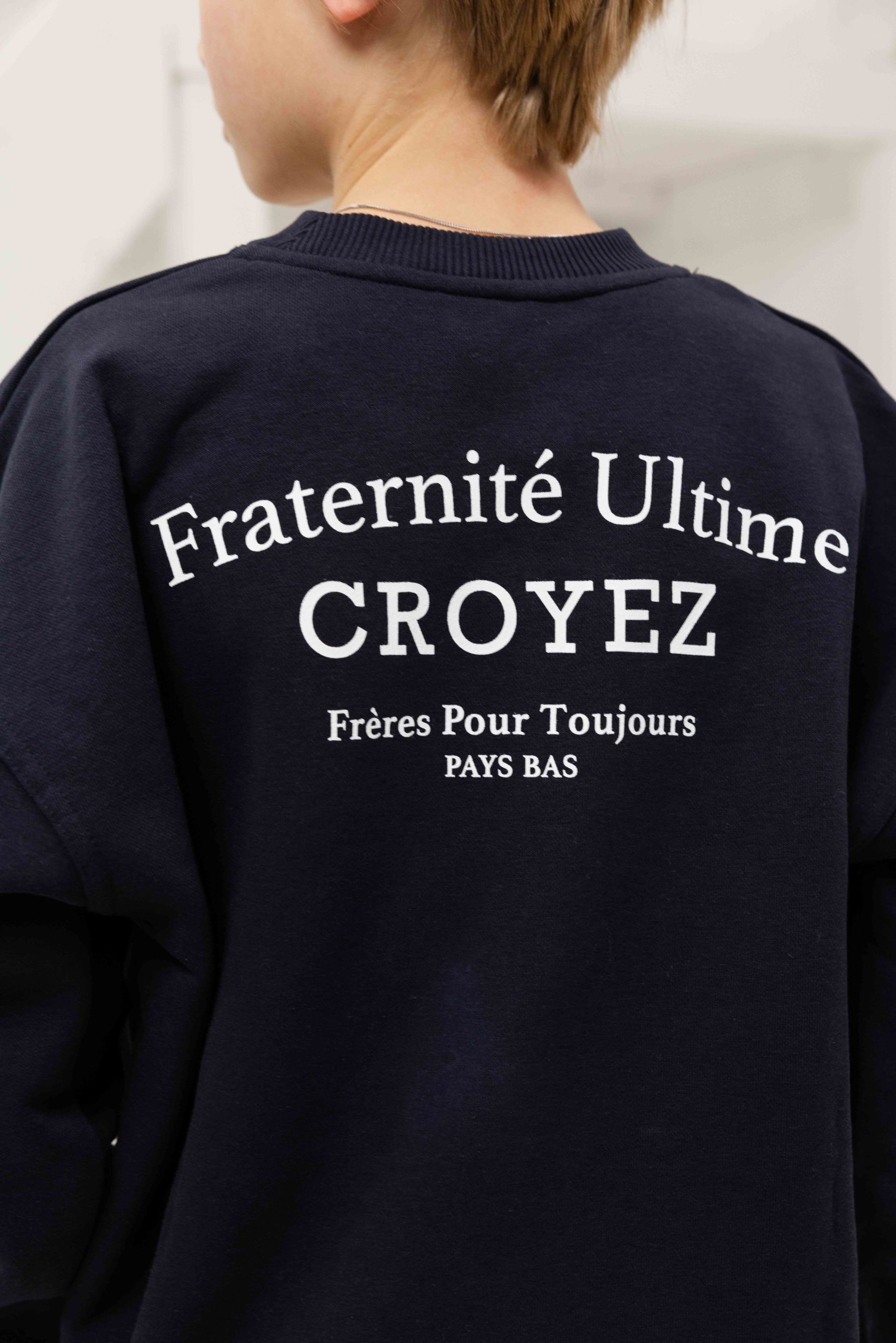 Croyez Fraternité Sweater Kids Donkerblauw