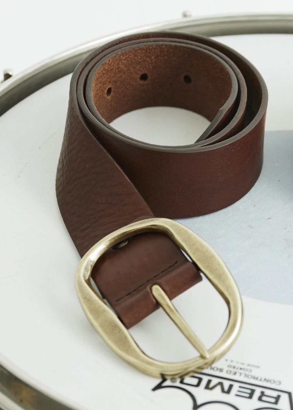 CEINTURON ANOUCHKA CUIR MARRON