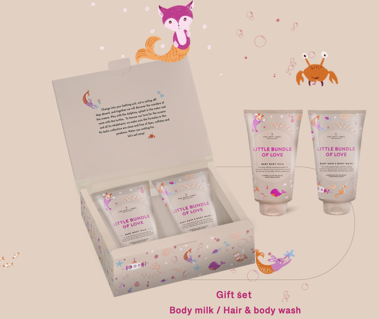The Gift Label The Gift Label gift box baby Little bundle of love - girls