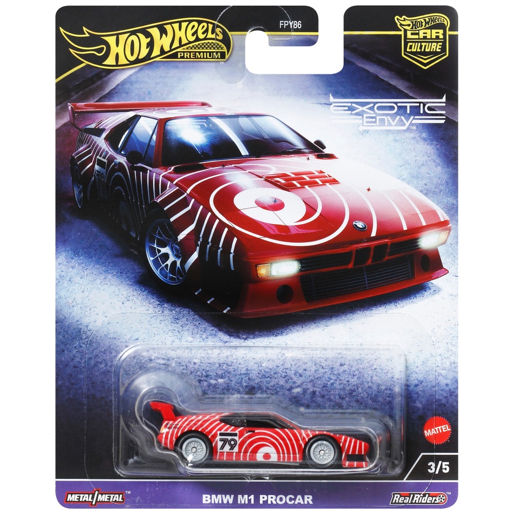 Hot Wheels Premium Car Culture BMW M1 Procar Fahrzeug