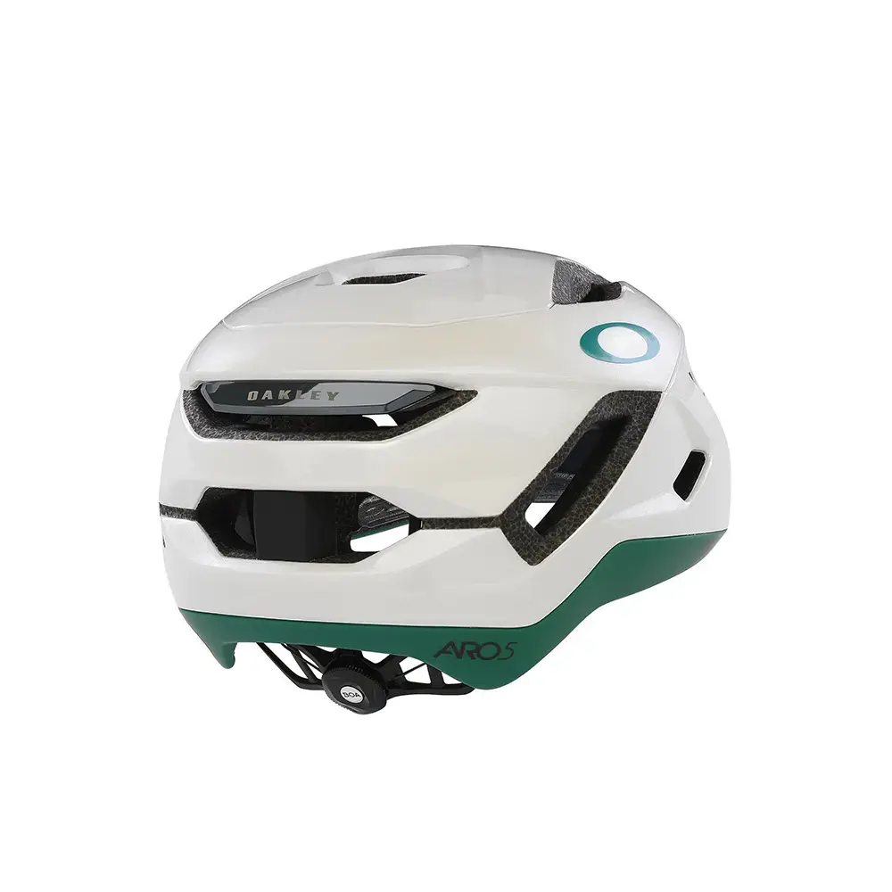 Oakley ARO5 Race EU Fietshelm Mat Wit/Groen/Blauw