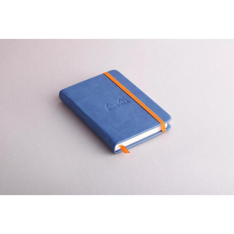 Rhodiarama carnet rigide A6 96 feuilles unies papier ivoire 90 g fermeture élastique