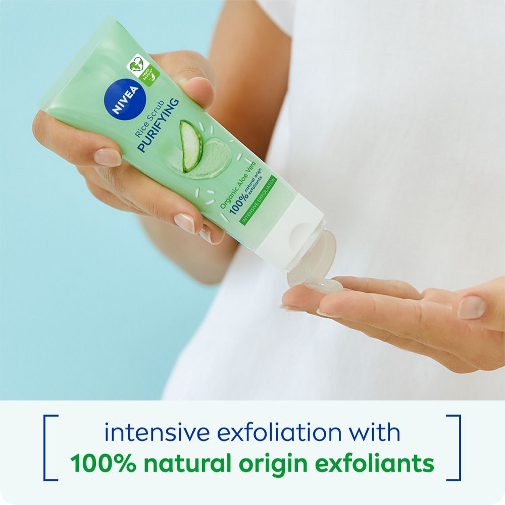 Nivea Purify Rice Scrub - 75 ml.