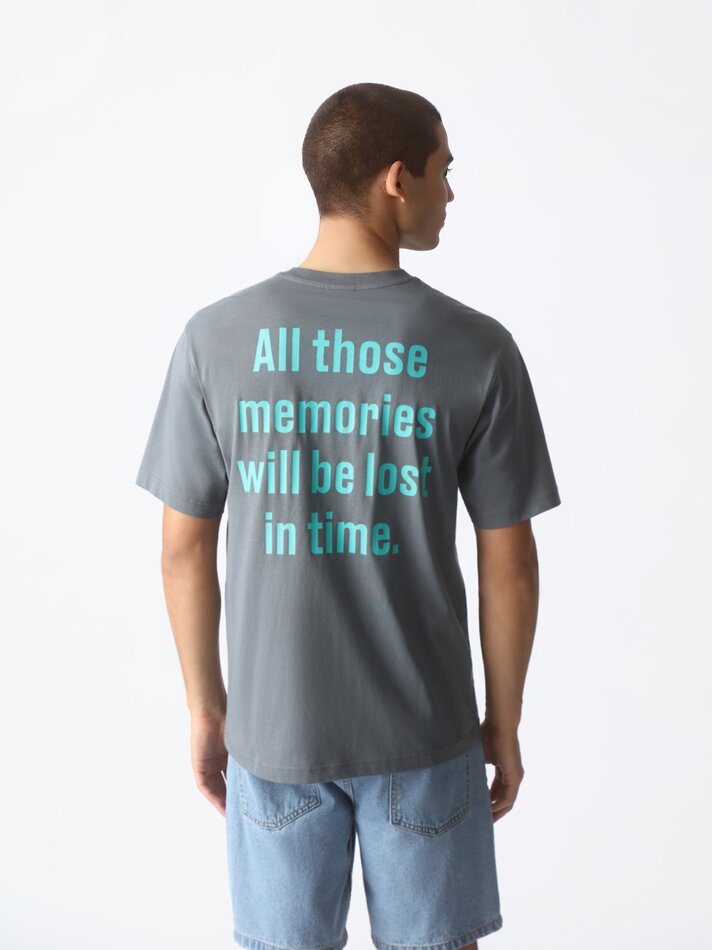Camiseta estampada - Chumbo