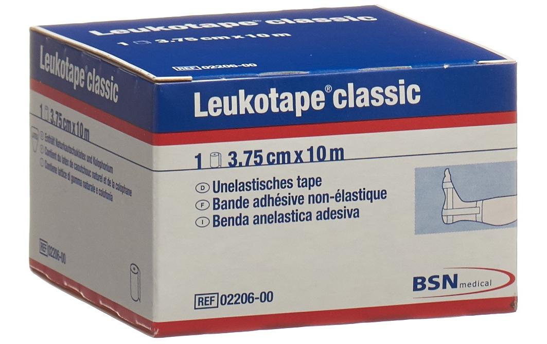 Leukotape Classic Weiss 3.75 cm x 10 m 1 StückDie unelastische Klebebinde für funktionelle Verbände
