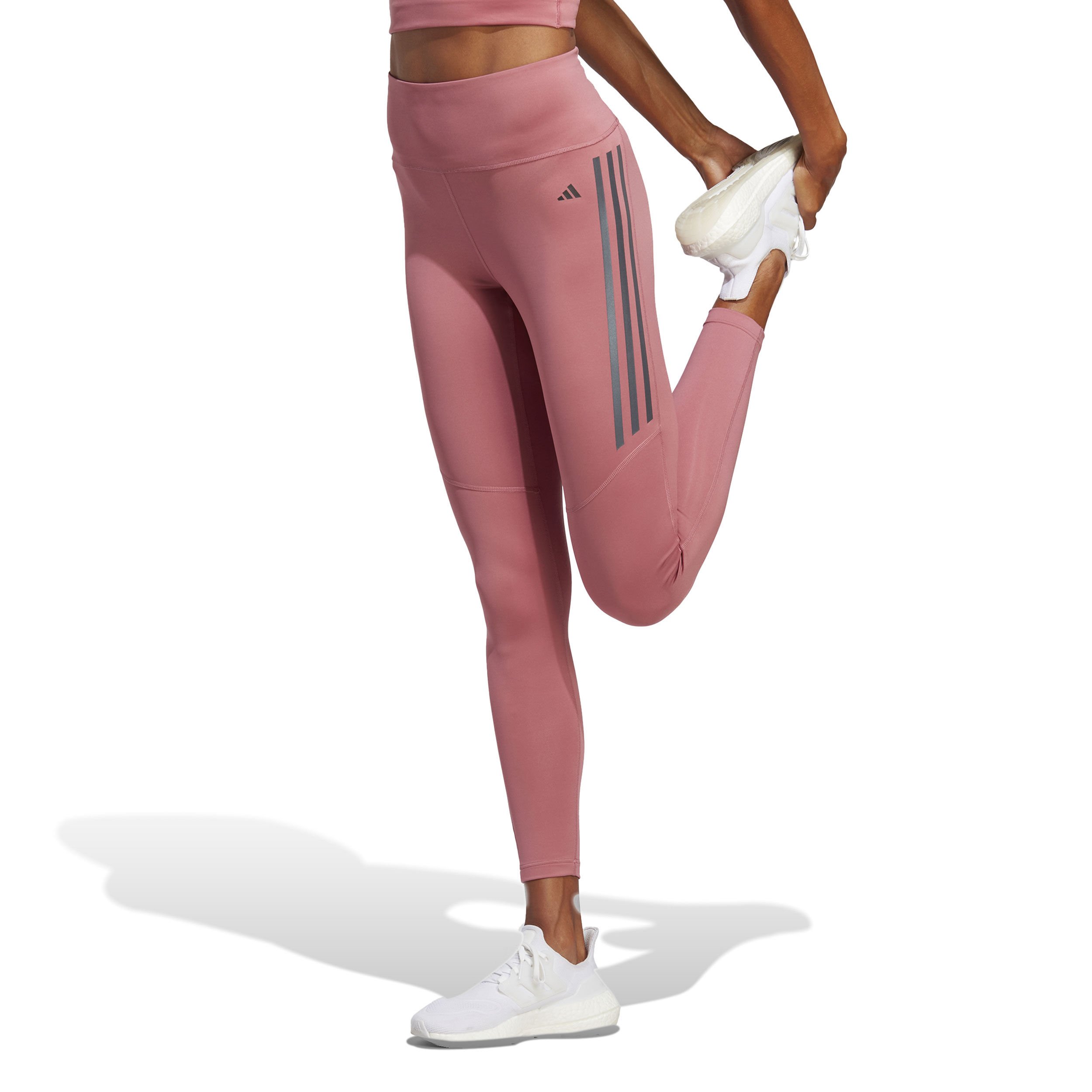 adidas DailyRun 3 Stripes 7/8 Collant Tight Femmes - Pink