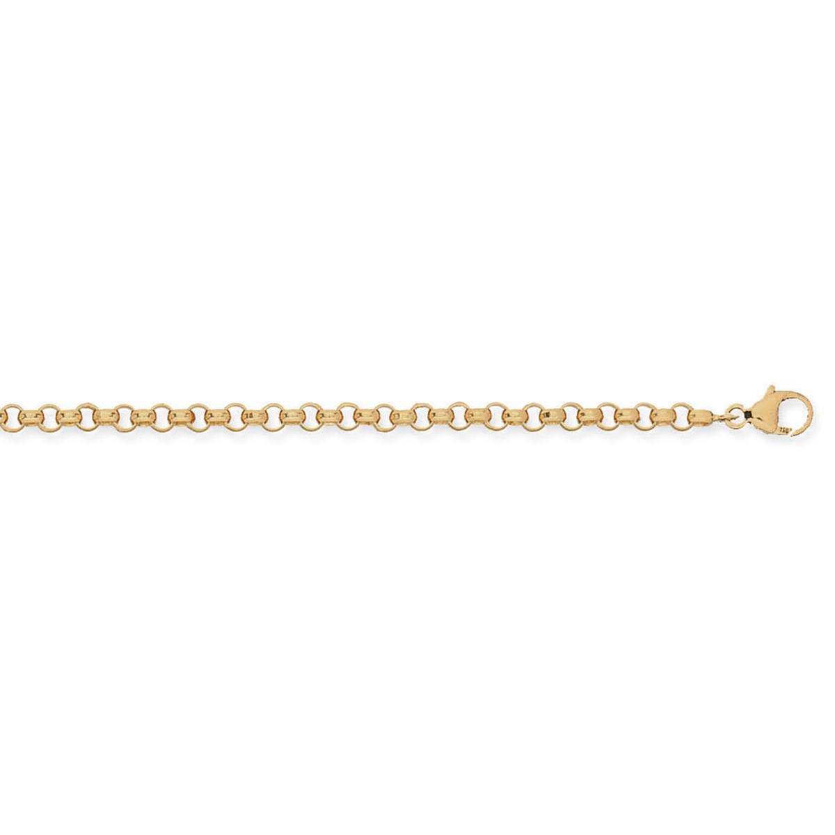 Bracelet Brillaxis maille jaseron or jaune