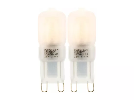 Lot de 2 pépite LED Pépite 2,5W G9 200lm 3000K - Elexity