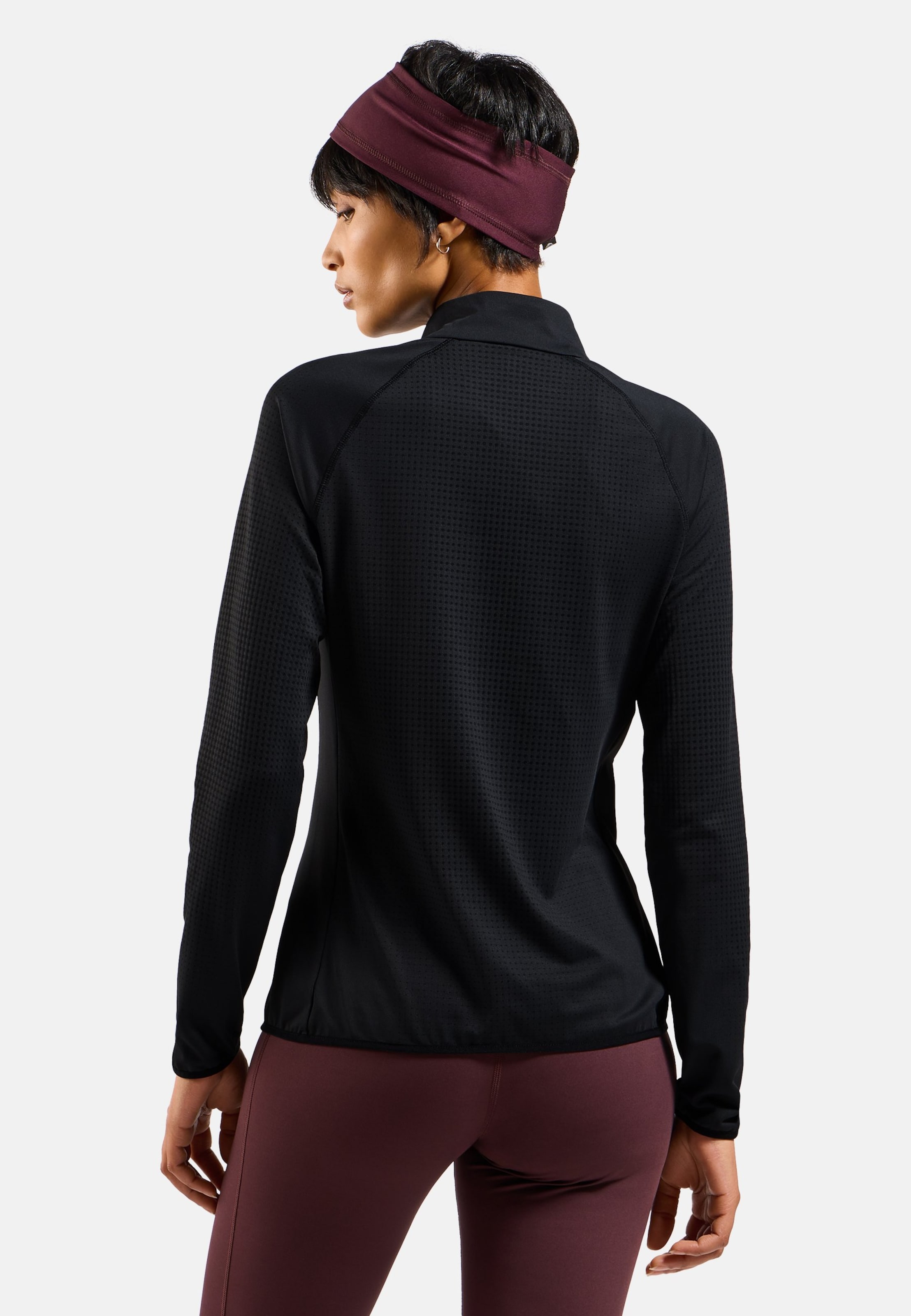 Zeroweight Warm Laufoberteil mit Halbreissverschluss 2.0 in black