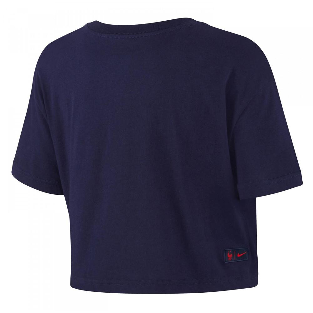 Nike Equipe de France Crop Top Marine Femme Nike