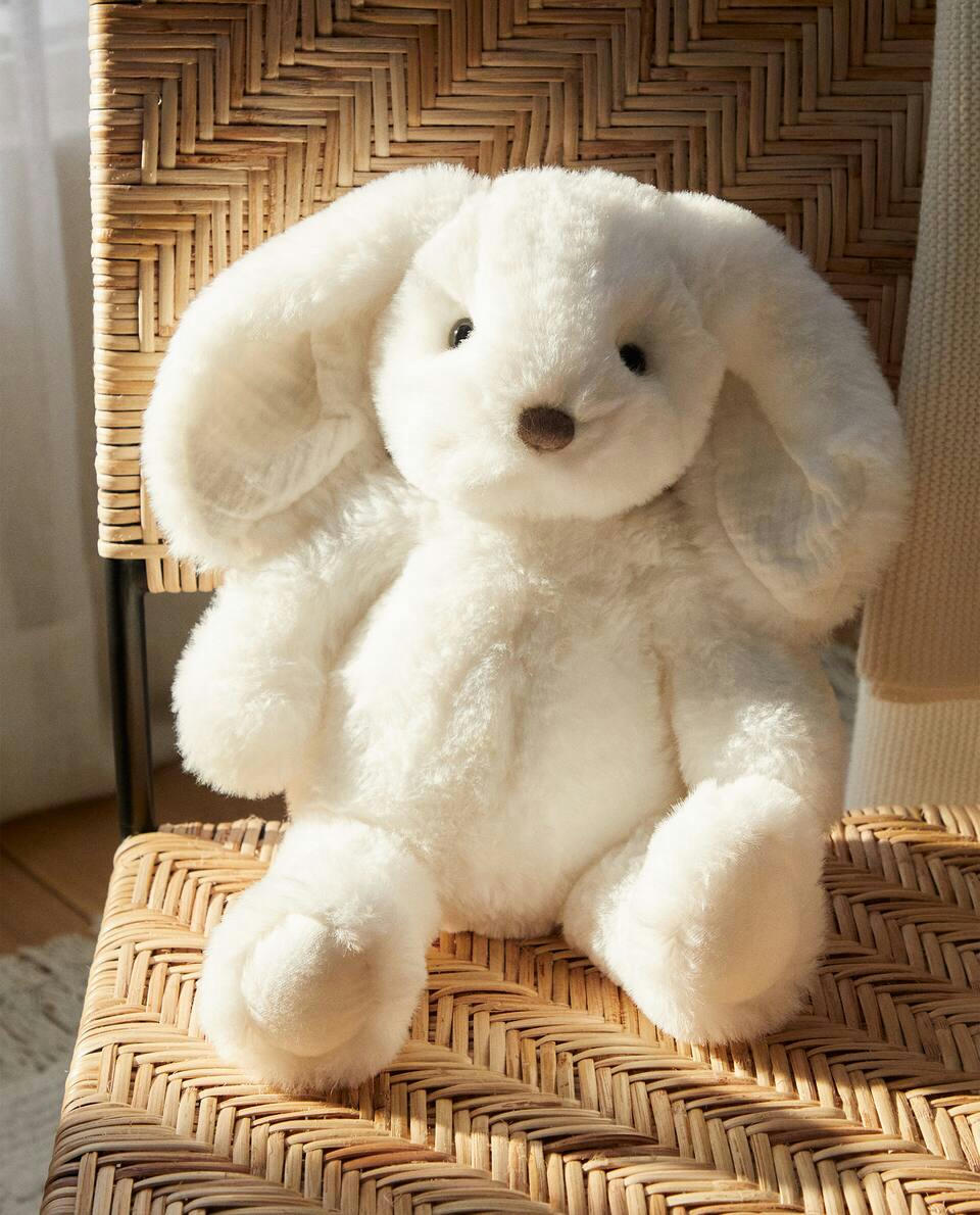 COELHINHO DE PELÚCIA BRANCO INFANTIL