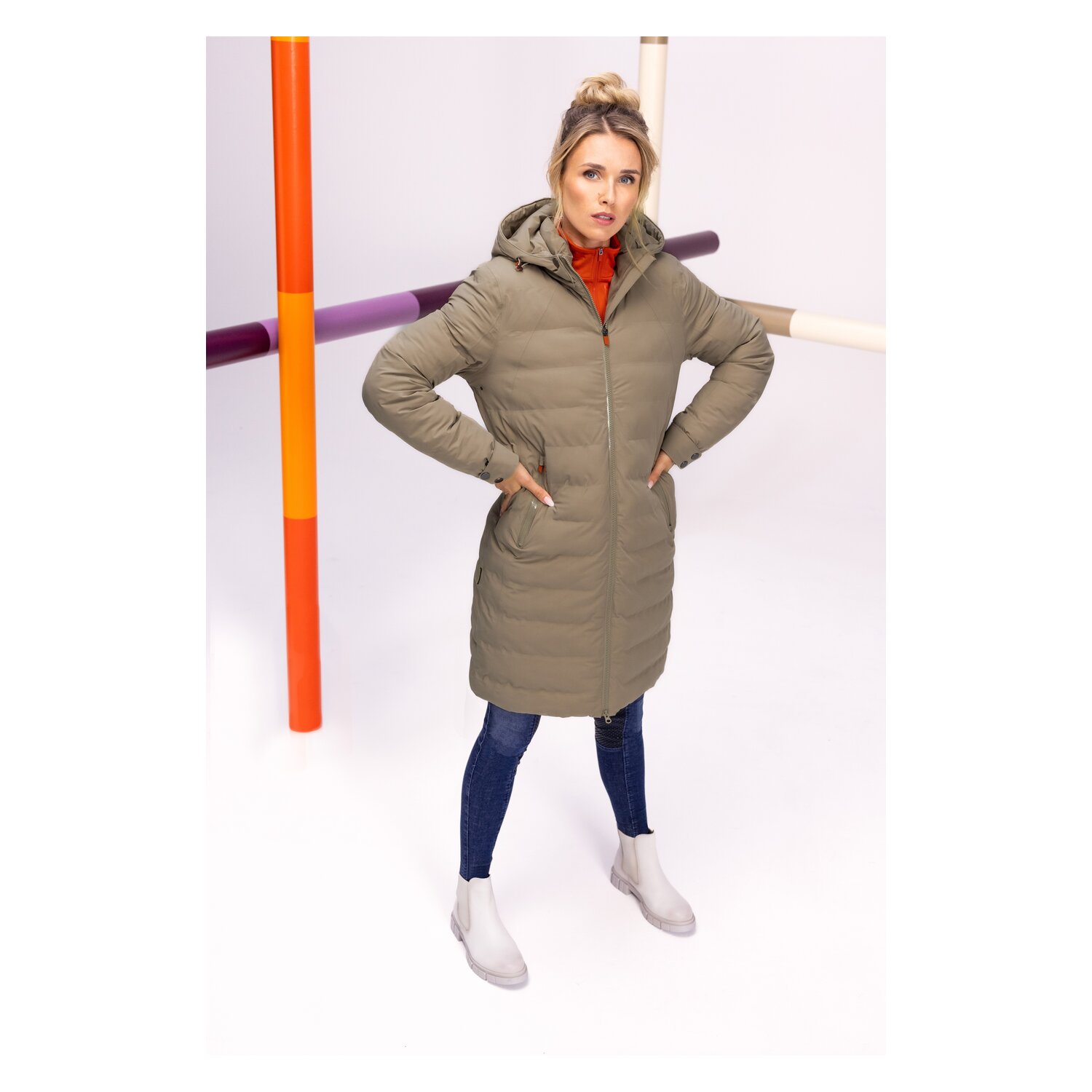 PIKEUR SPORTS Collection Regenmantel - soft taupe