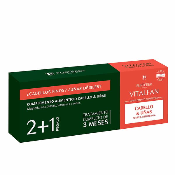 RENE FURTERER VITALFAN VITALITY HAIR AND NAILS LOT 3 x 30 capsules