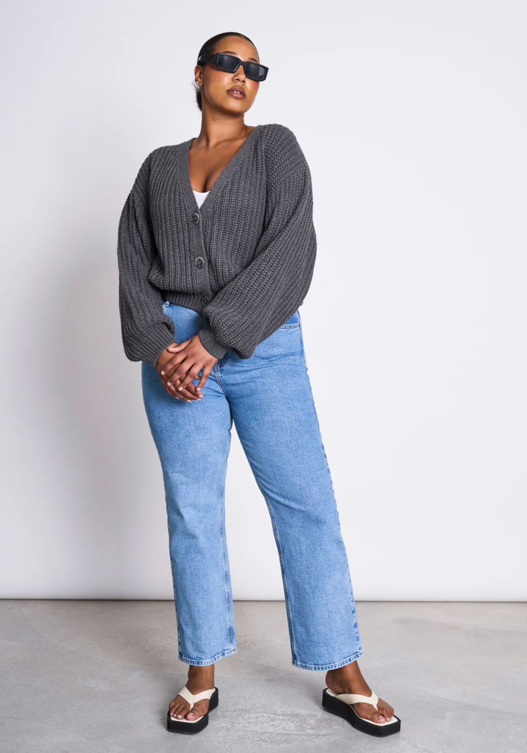 Jan 'n June Cardigan Lena Dark Grey