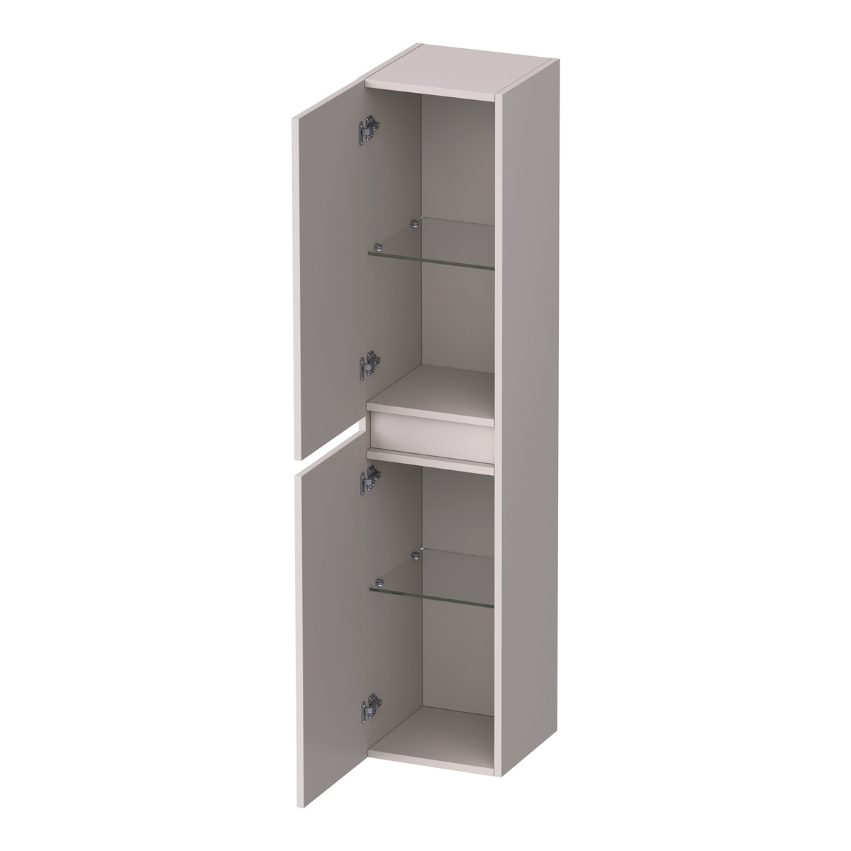 Brauer Joy Wavy kolomkast ribbelfront 160cm zand mat