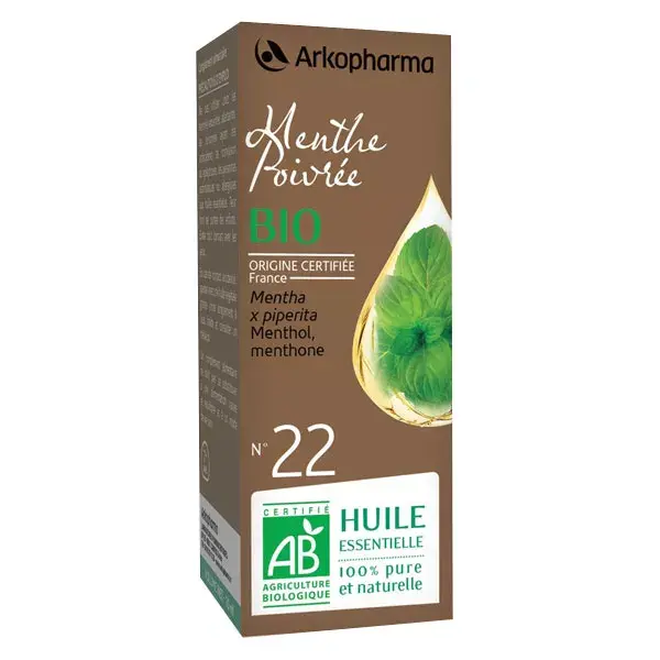 Óleo Essencial de Hortelã-Pimenta Orgânico Arko Essentiel nº 22 10ml