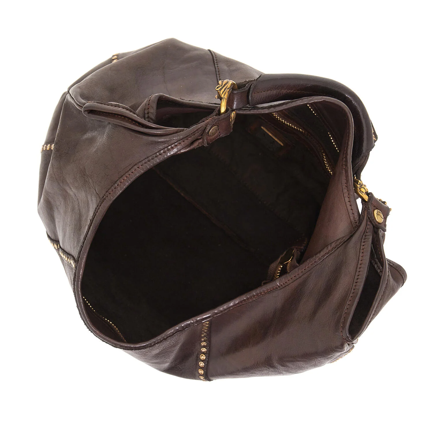 Campomaggi  Skuldertaske i skind - Dark brown