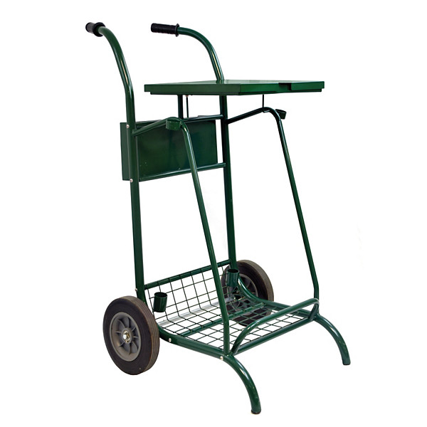 Chariot voirie avec couvercle 2*110l mobisac. Roues caoutchouc, ert mousse 6005