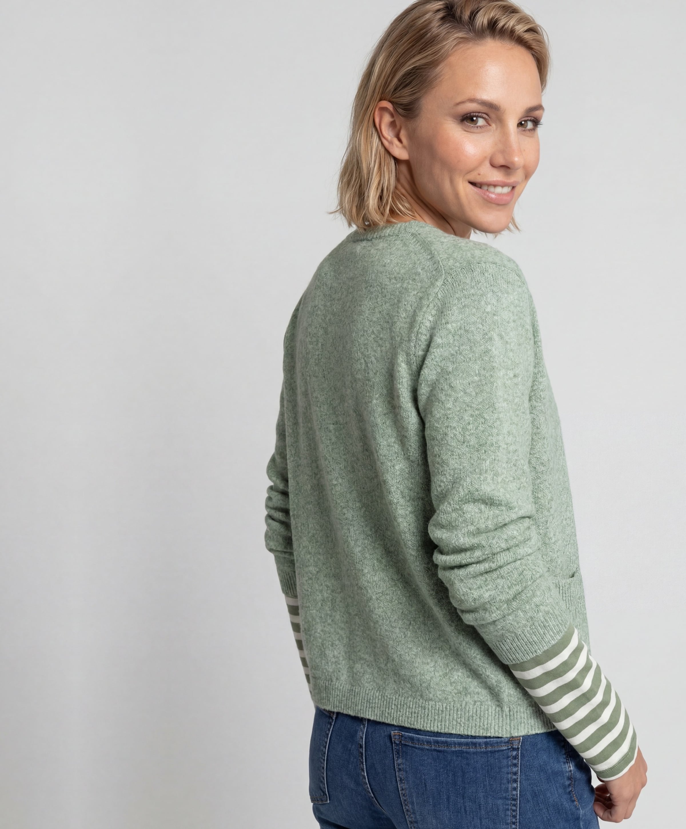 Olsen Dames vest groen