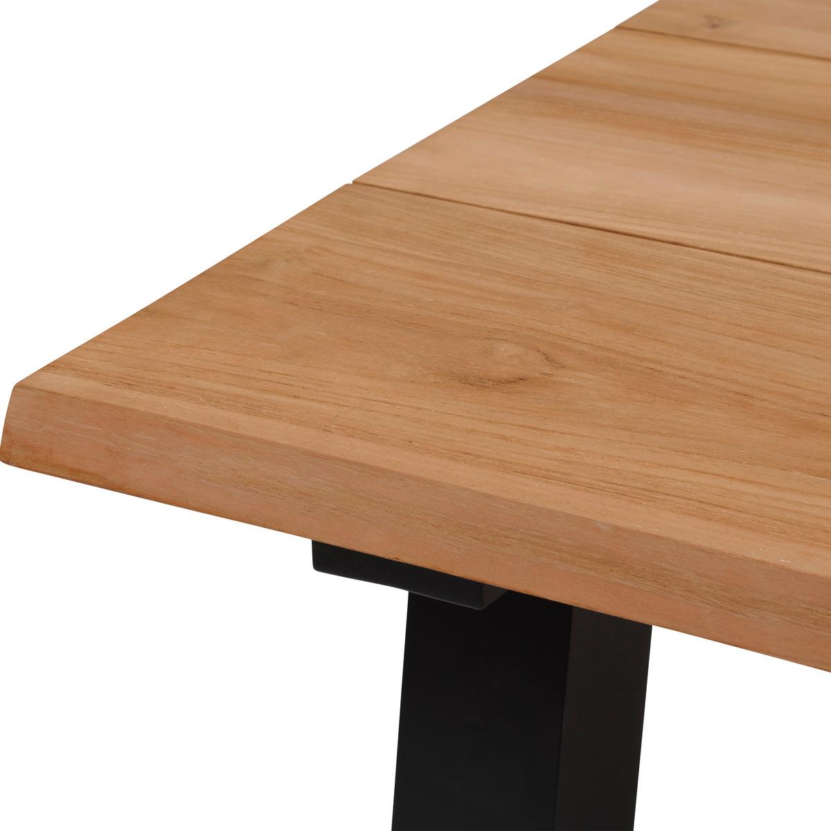 TABLE IRUYA FIXE TECK ALUMINIUM 8 PLACES