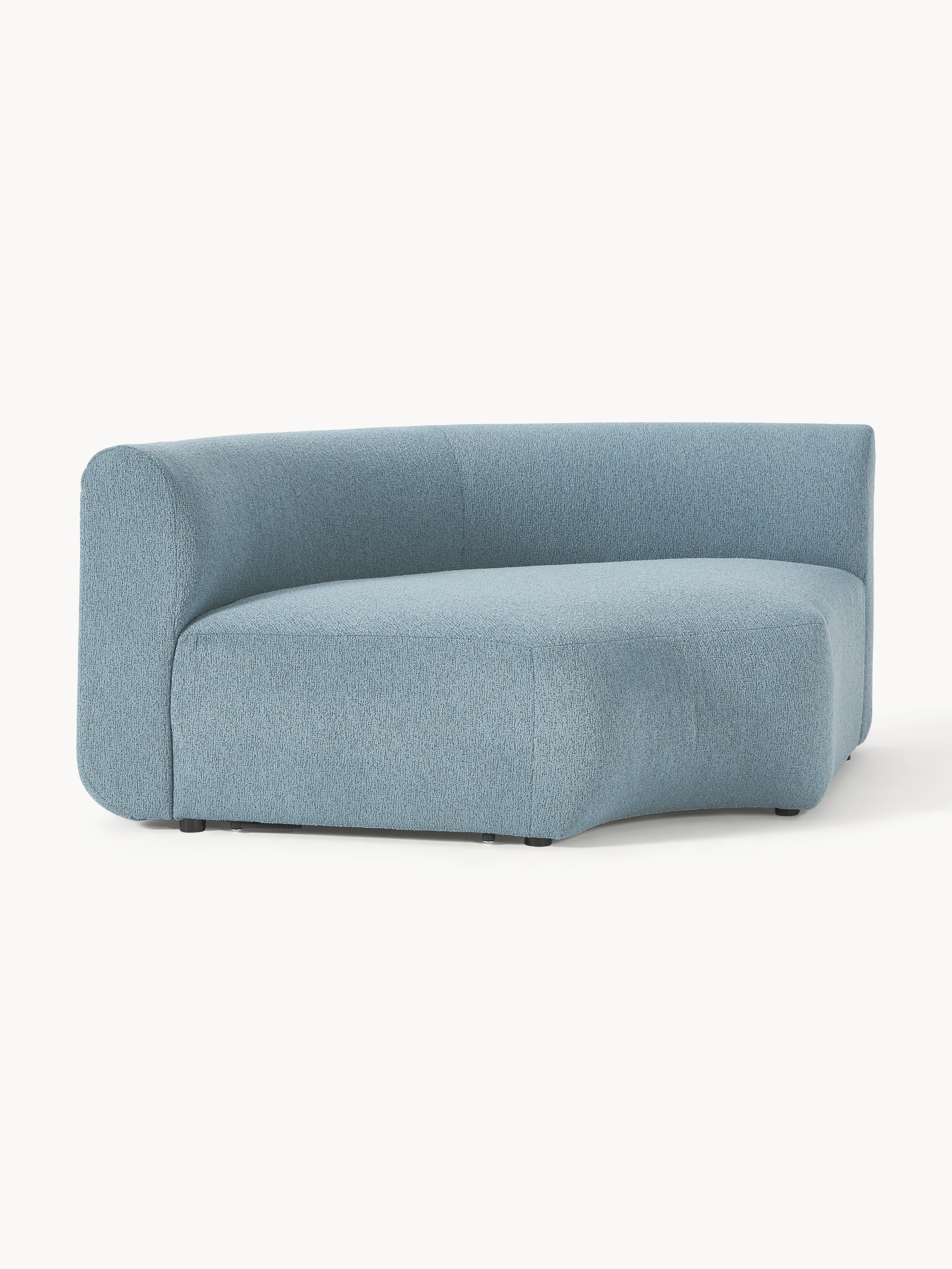 Ronde bouclé hoekmodule Sofia