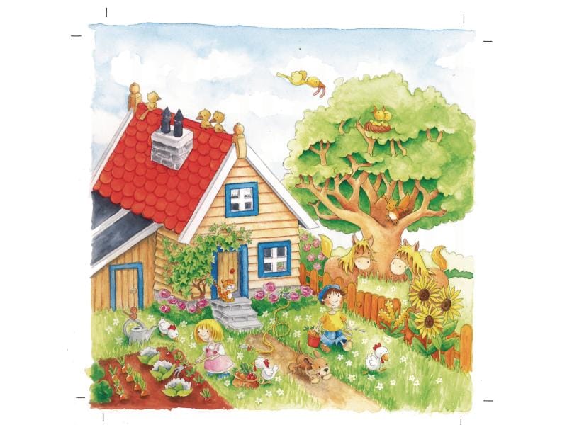 Goki Holzpuzzle Schichtenpuzzle Jahreszeiten Schicht für Schicht puzzeln