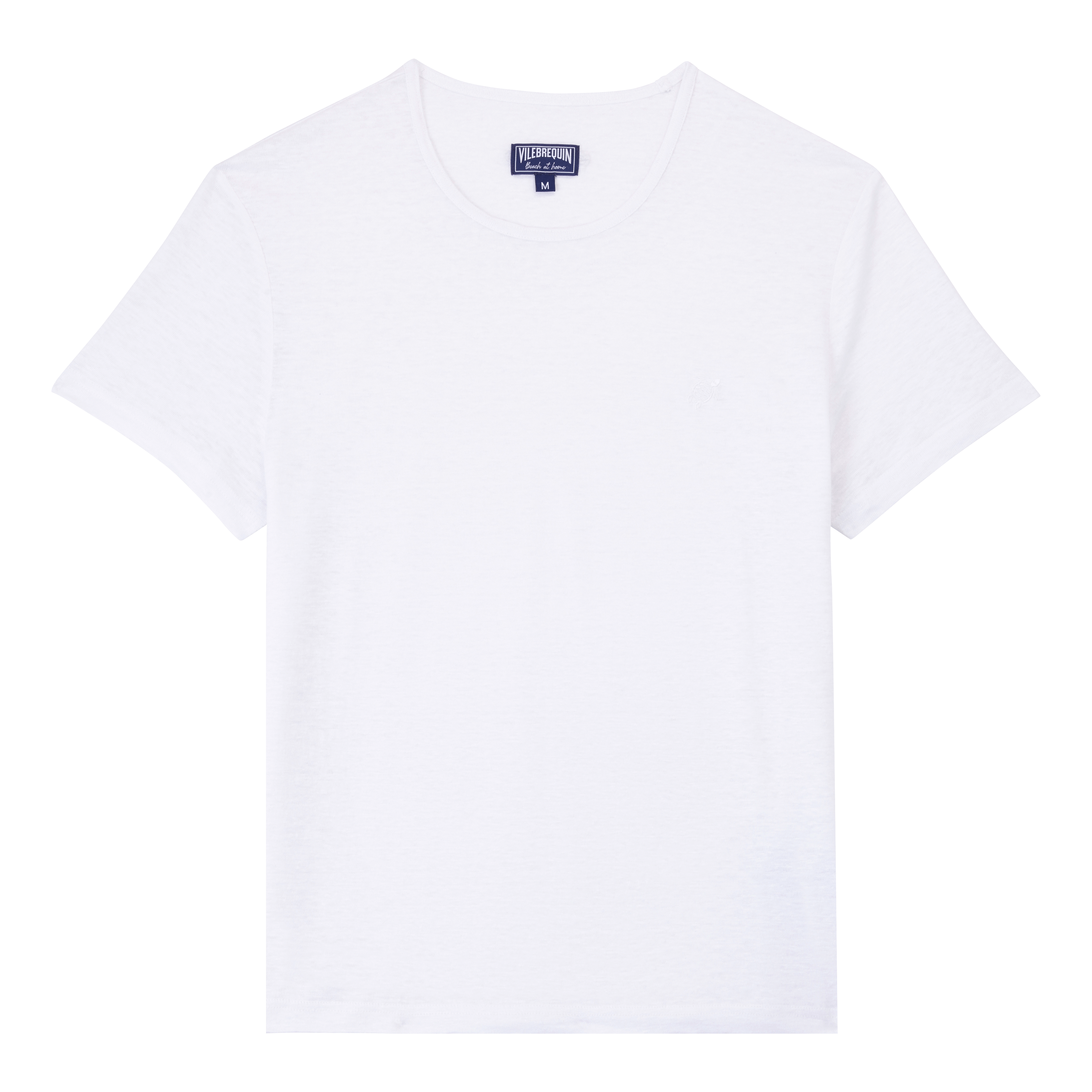 T-Shirt Col rond en Jersey de Lin homme uni | Site Vilebrequin | TIRE9O00
