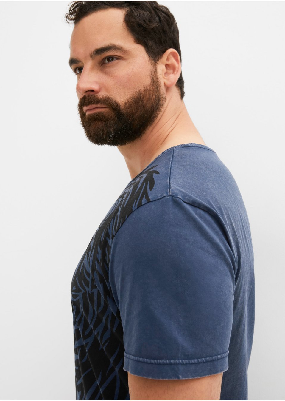 T-shirt en coton facile d'entretien, Slim Fit