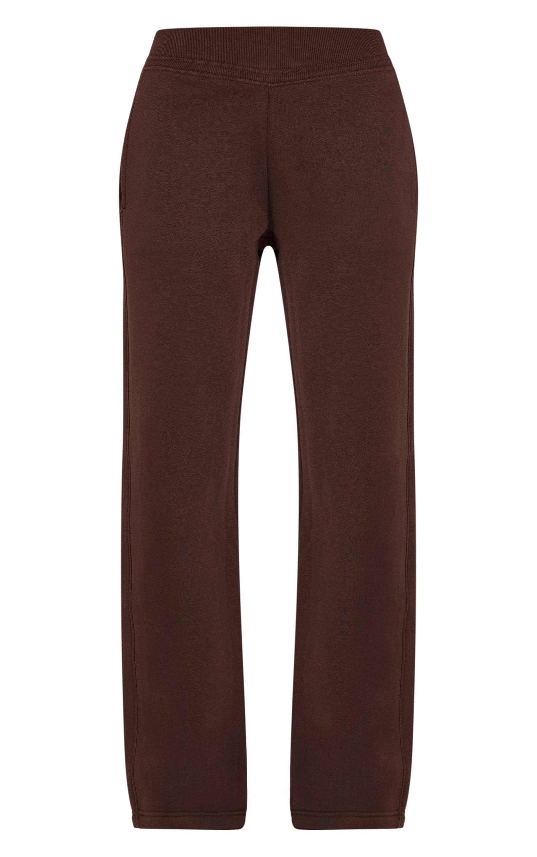 Chocolat Jogging Taille Basse Coupe Droite