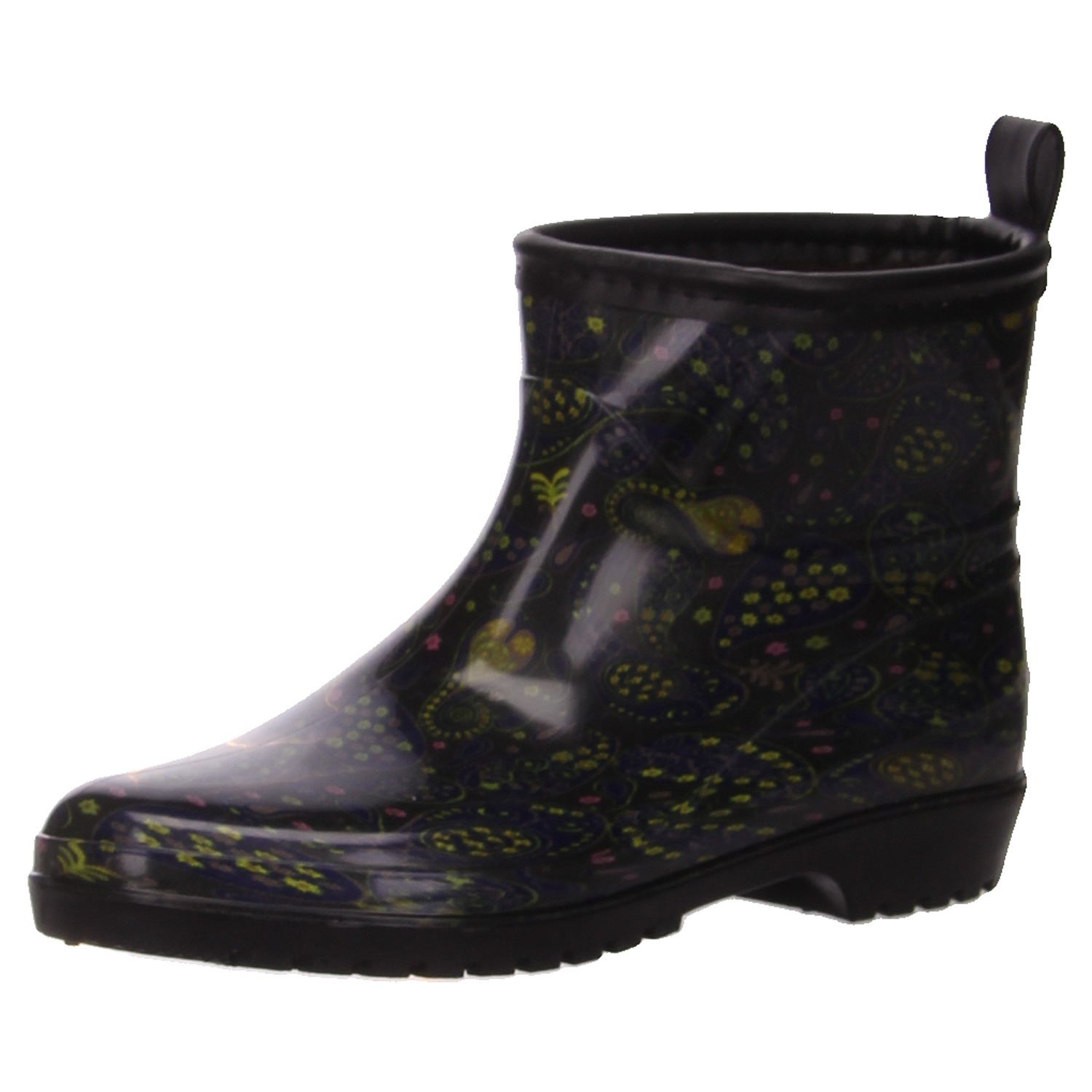 Becker Gummistiefel schwarz grün
