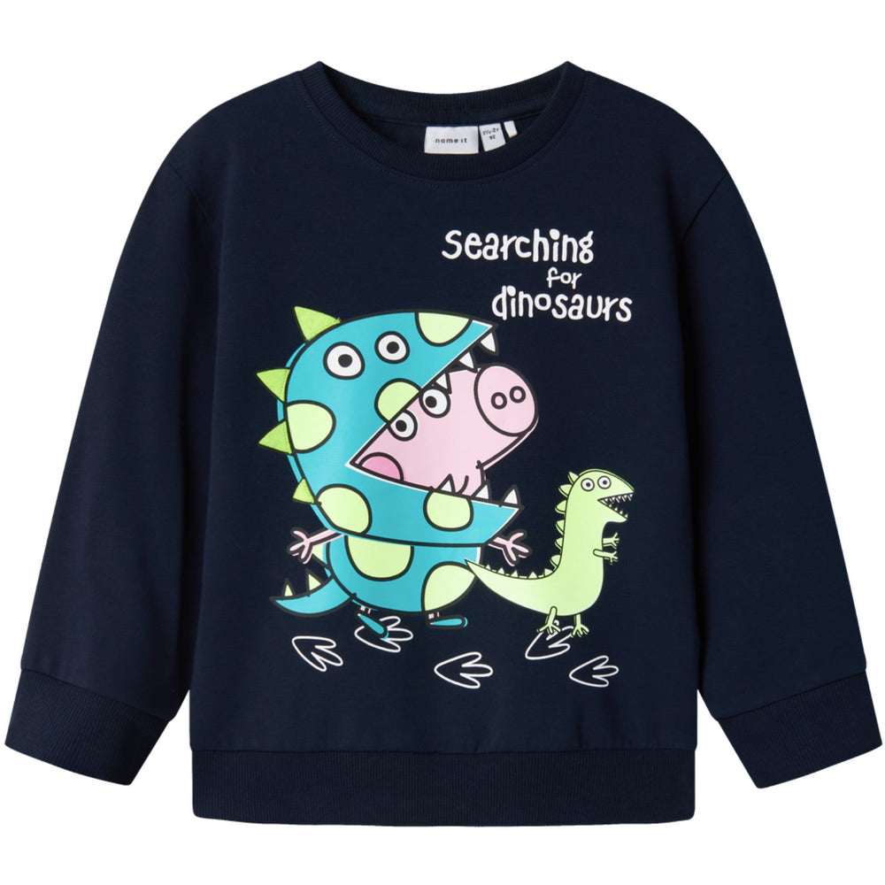 Køb Name It Navy Blazer Find Peppa Pig Regular Sweatshirt