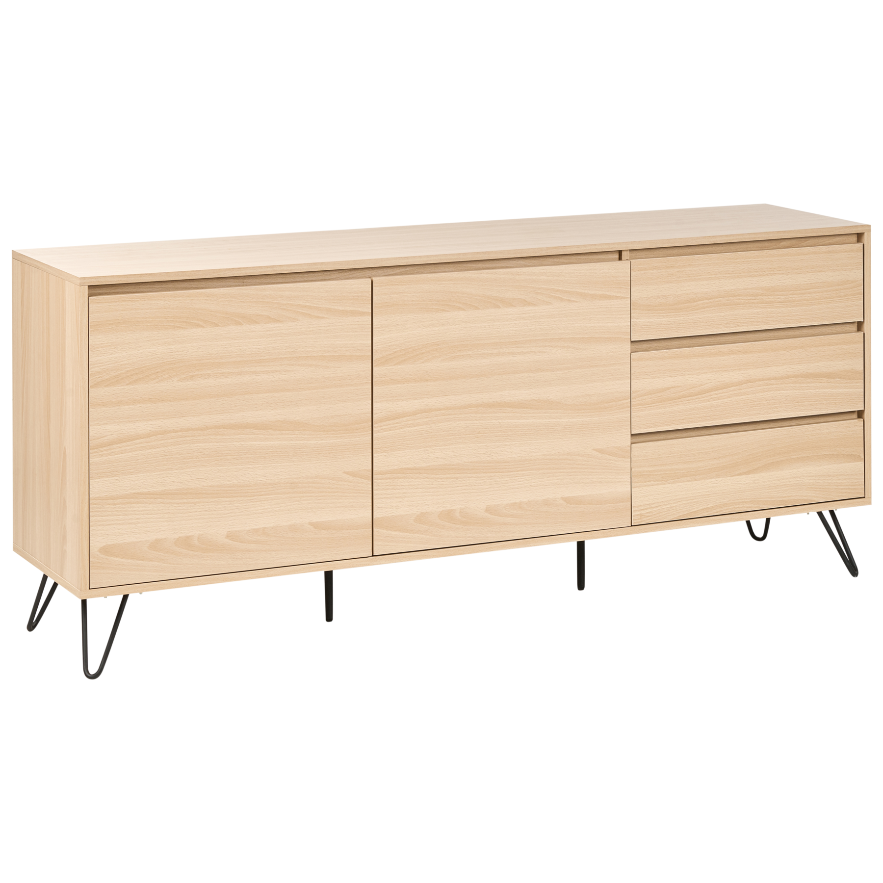Beliani - CARDIGAN - Dressoir - Lichtbruin - Vezelplaat