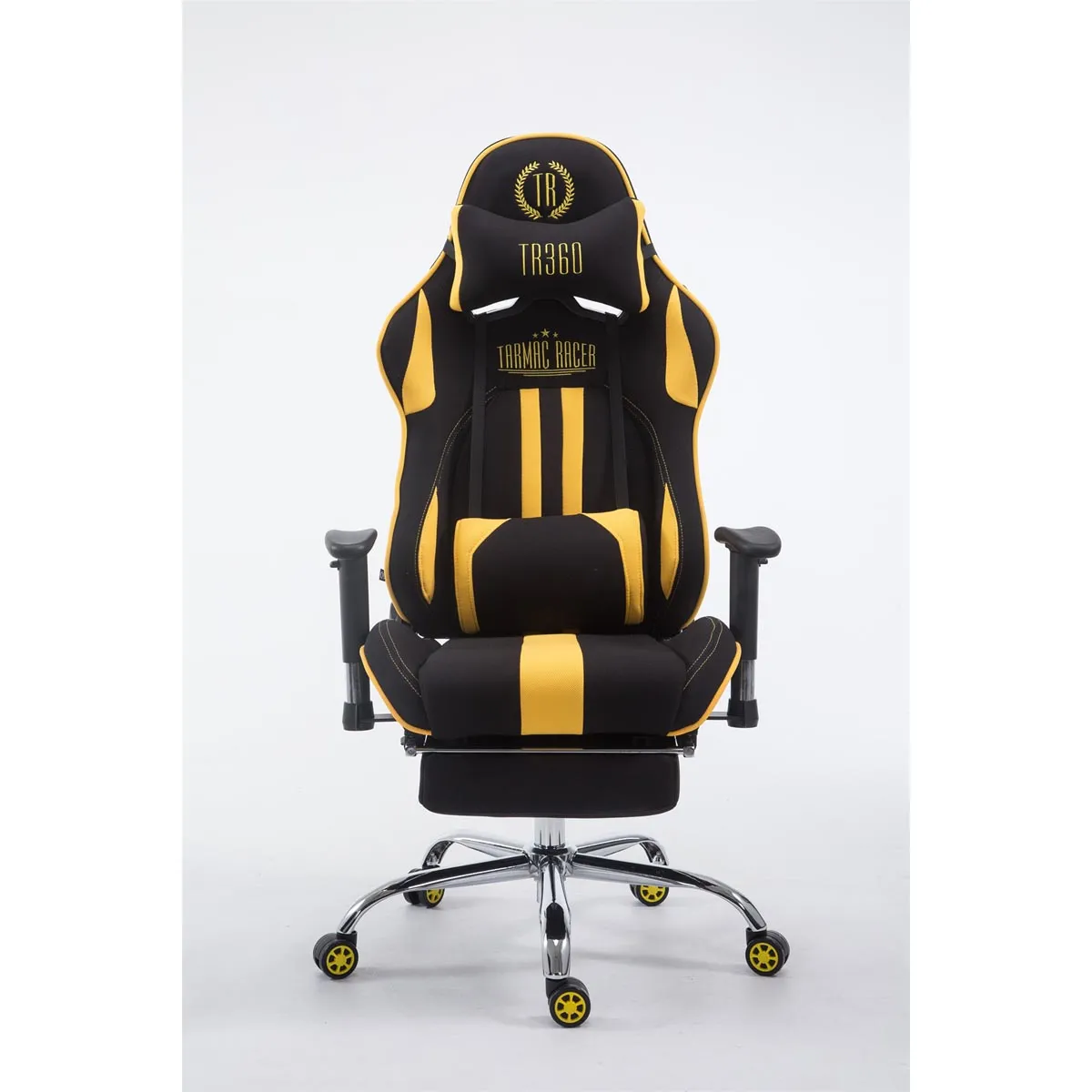 decoshop26 Chaise gamer - Noir/Jaune