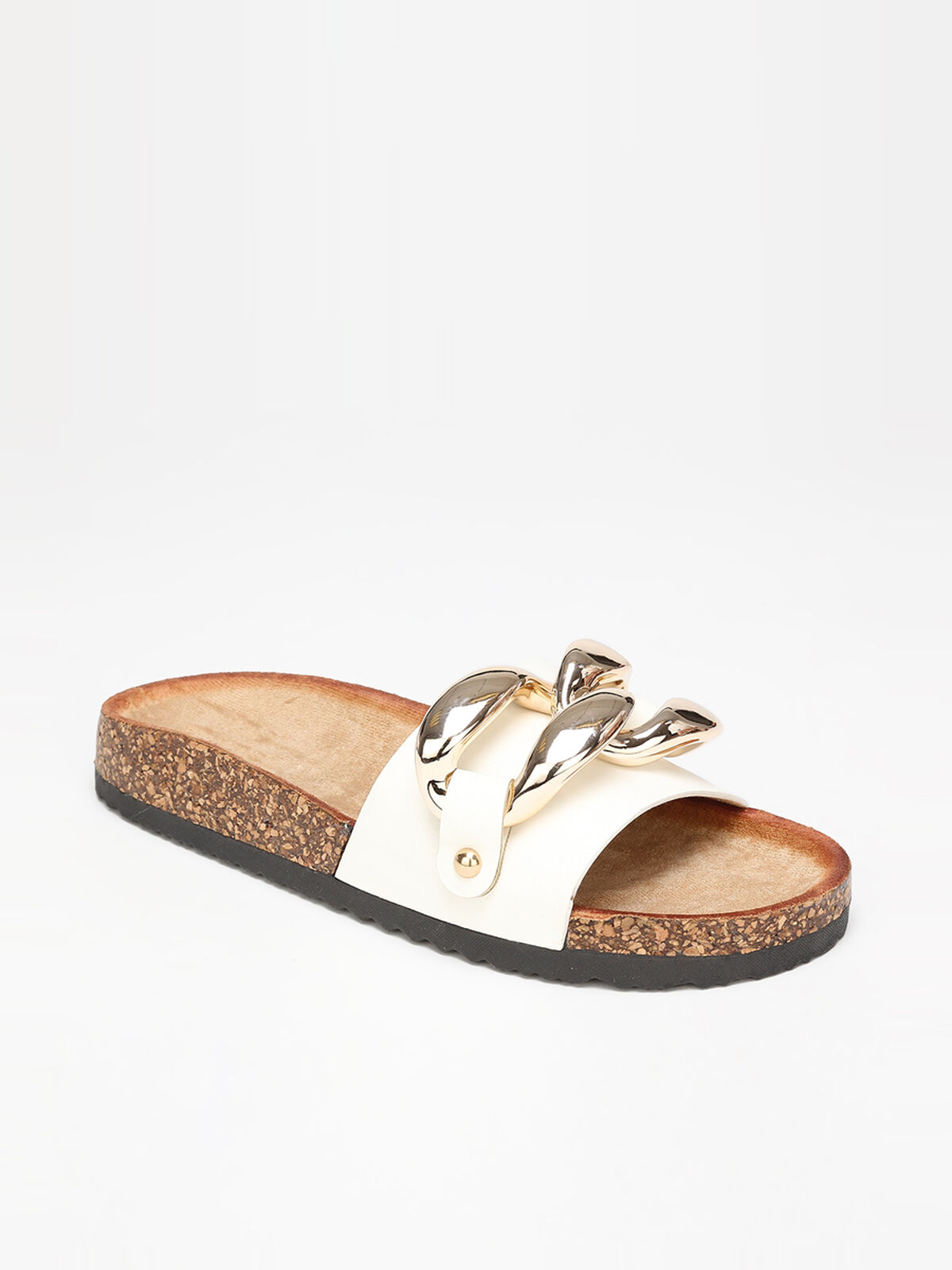 Mules à maillons XXL- Blanc