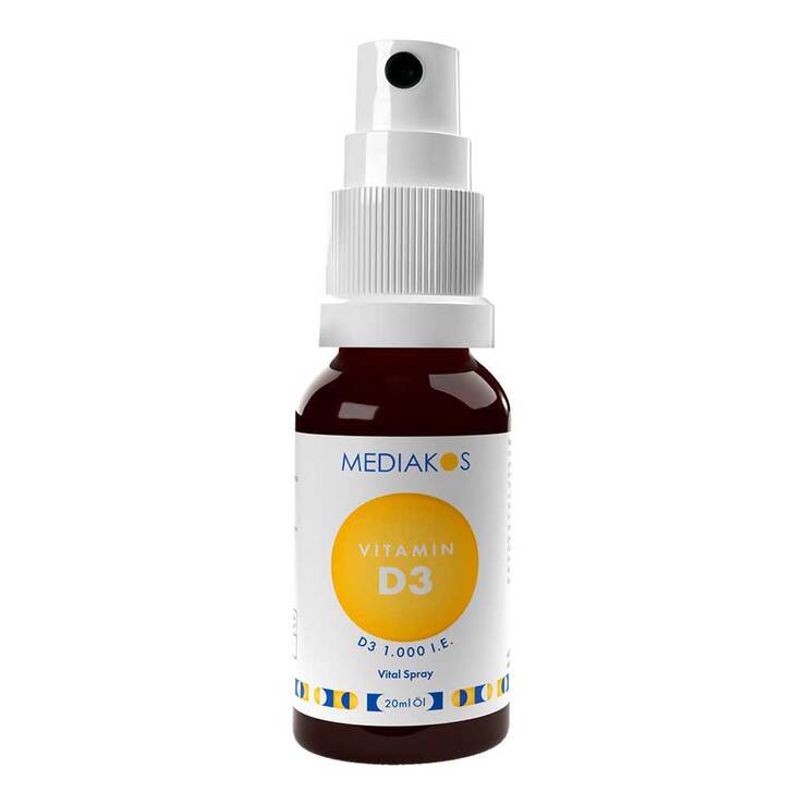 Vitamin D3 1000 I.E. Mediakos Vital Spray, 20 ml