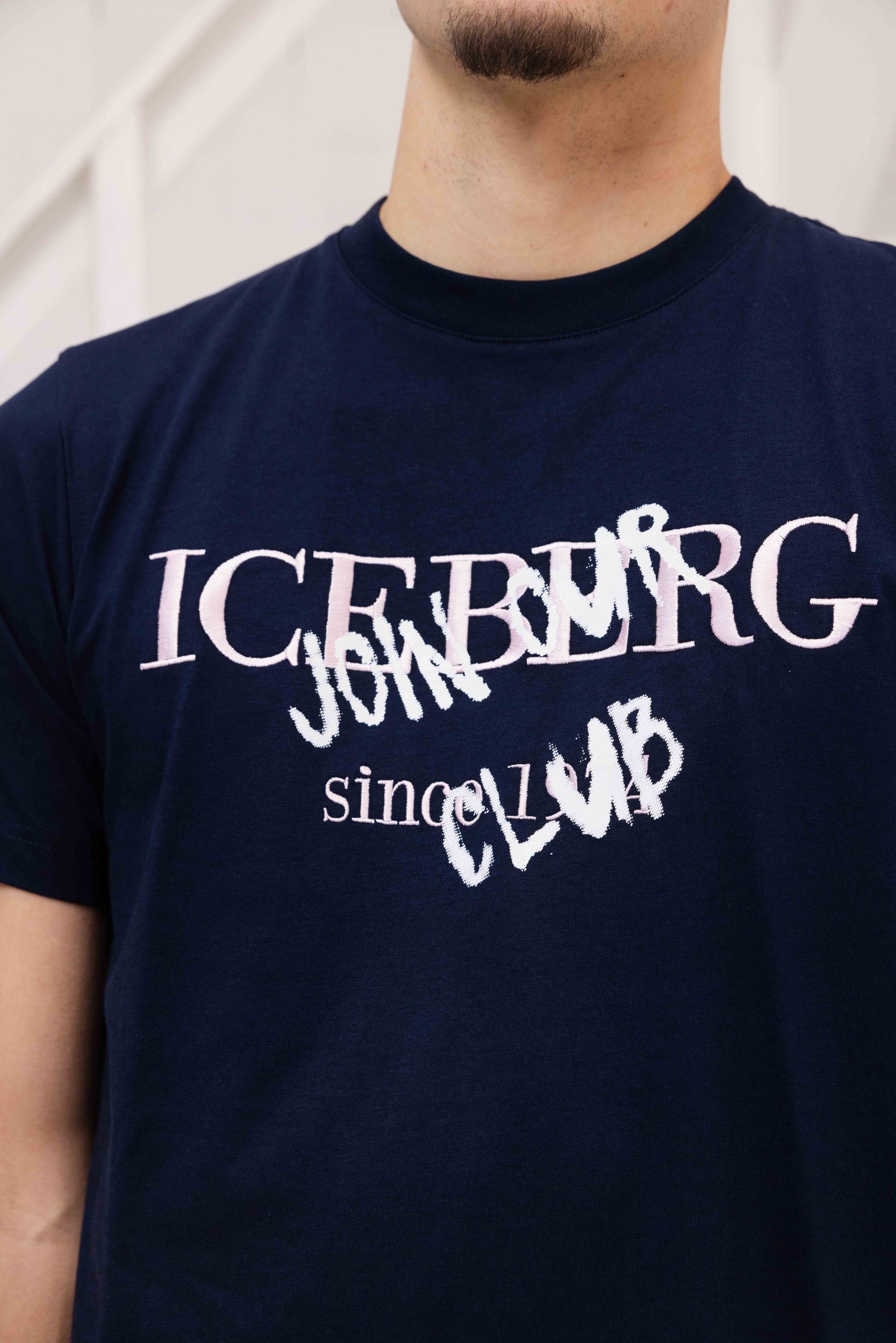 Iceberg 5D F010 Jersey T-Shirt Heren Donkerblauw