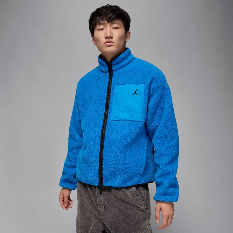 Jordan Flight High Pile Shearling jack voor heren - Blauw