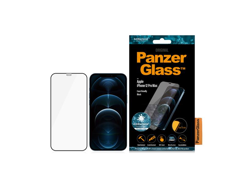 Panzerglass Displayschutz Case Friendly AB iPhone 12 Pro Ma Display-Schutzfolie für das Apple iPhone 12 Pro Max