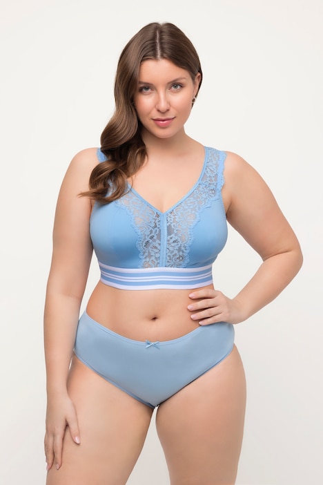 Minimizer-Bralette, Spitze, ohne Bügel