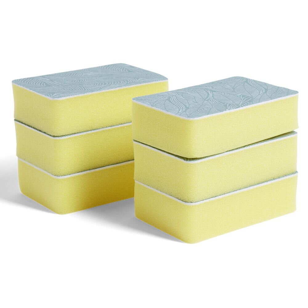 Lot de 6 éponges de bain exfoliantes